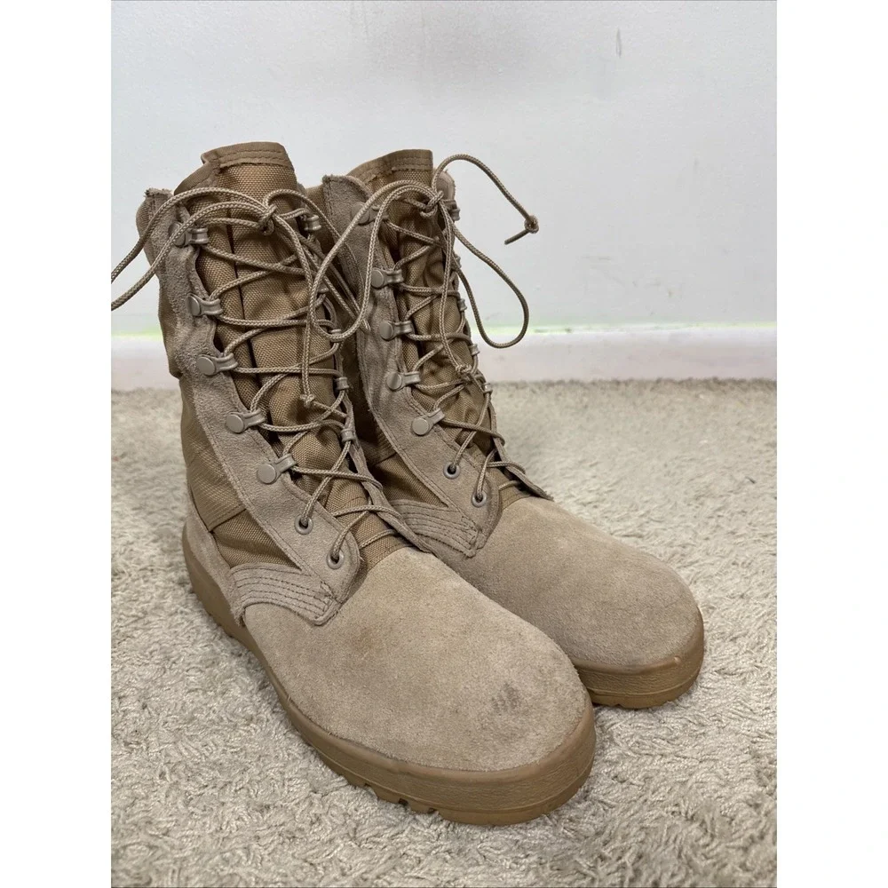 McRae Footwear Men's Hot Weather Coyote Army Combat Boots Vibram Sole Size 7.5‎